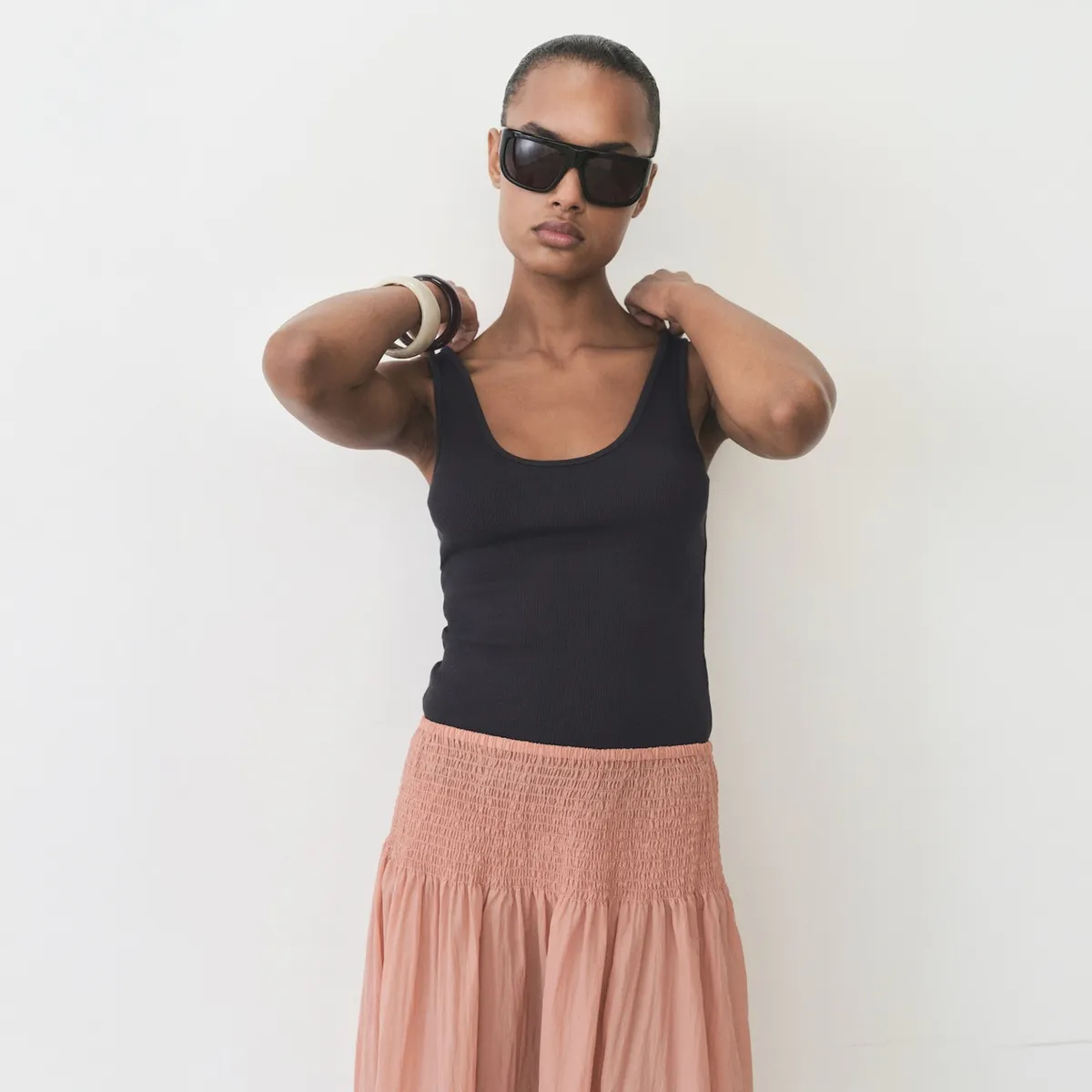 MANGO - Top Algodón Tirantes Anchos Mujer Mango