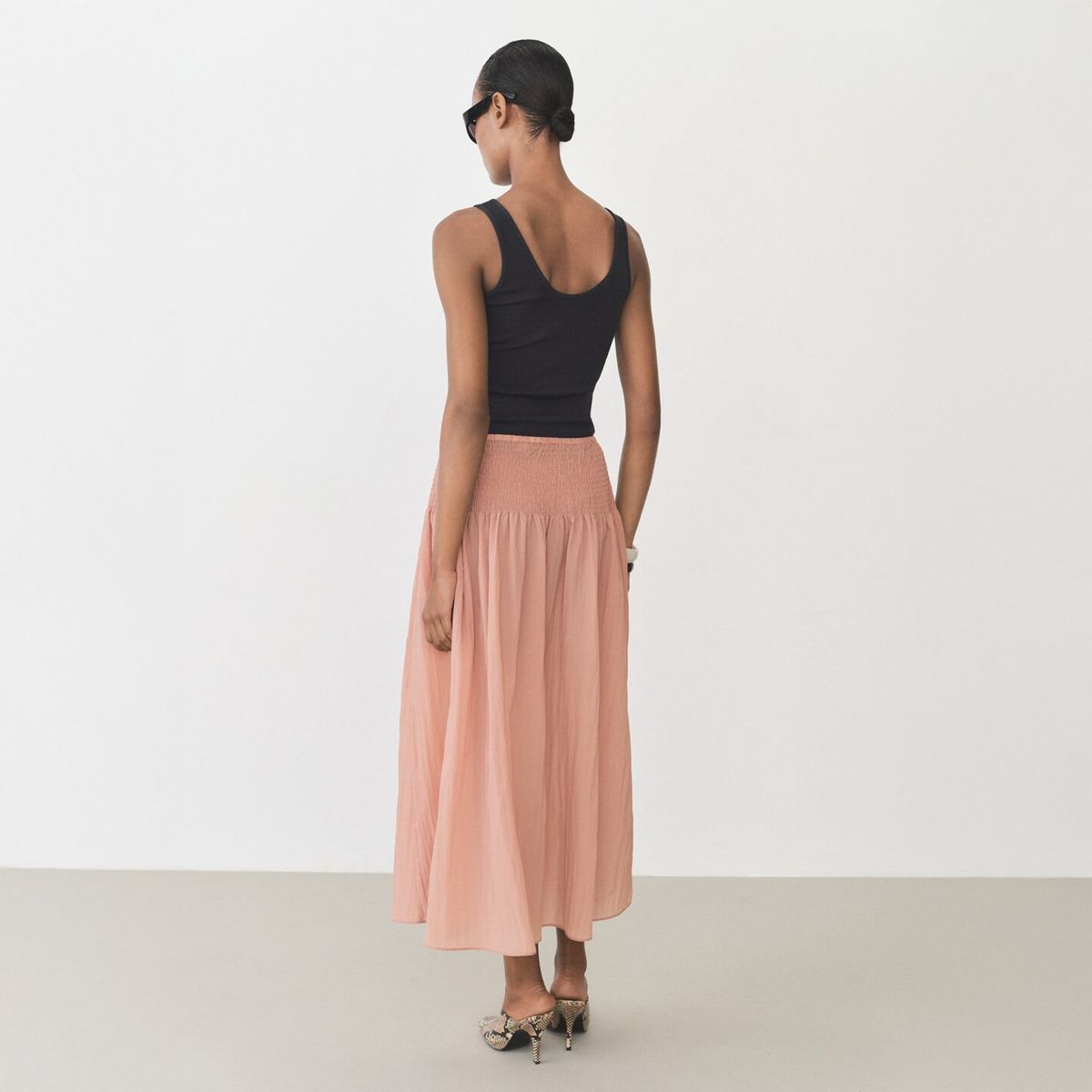 MANGO - Top Algodón Tirantes Anchos Mujer Mango