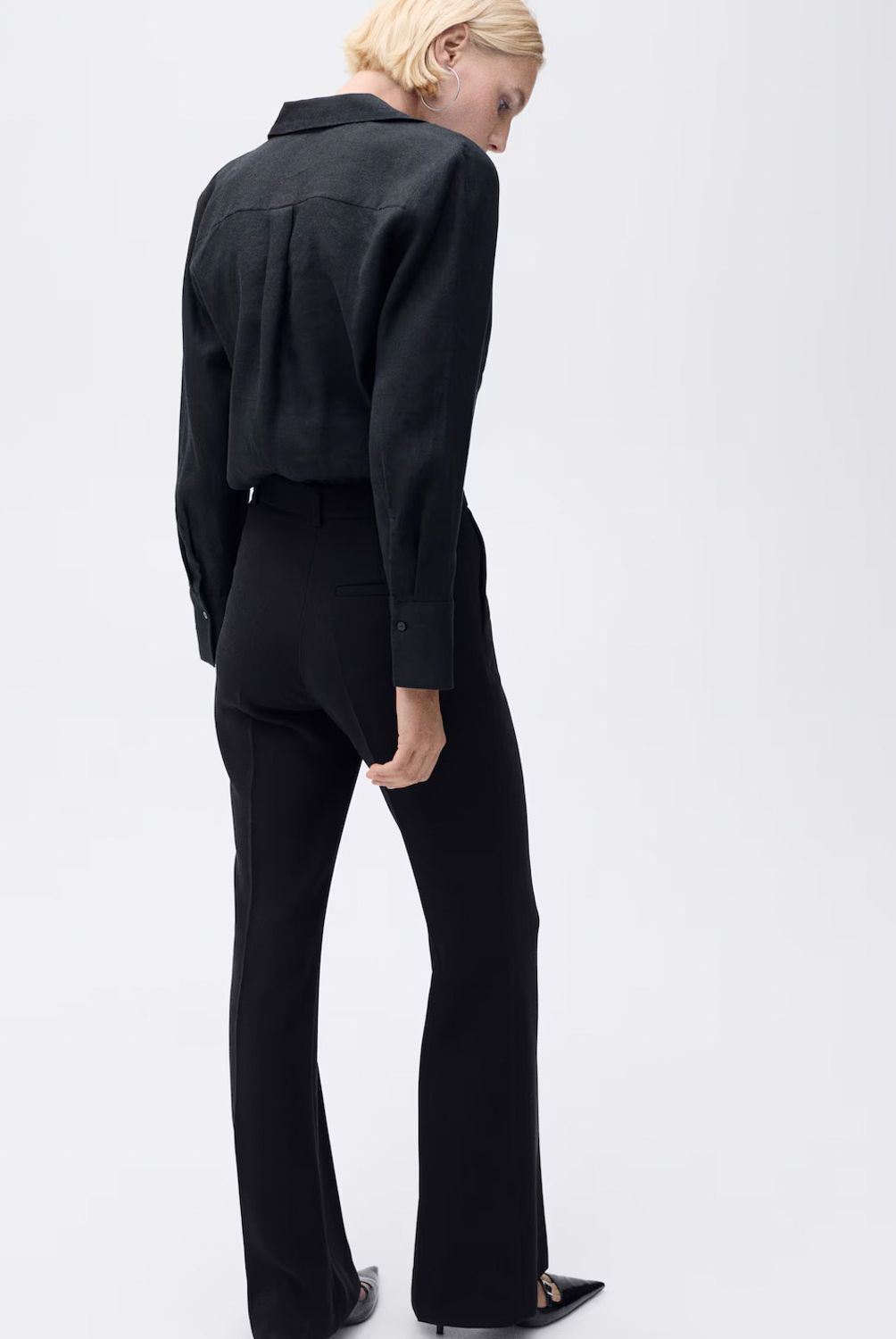 MANGO - Blusa Recta Lino Mujer Mango