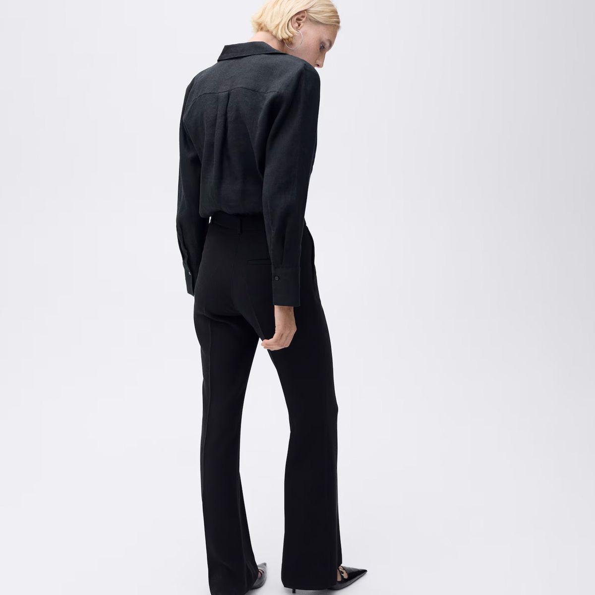 MANGO - Blusa Recta Lino Mujer Mango