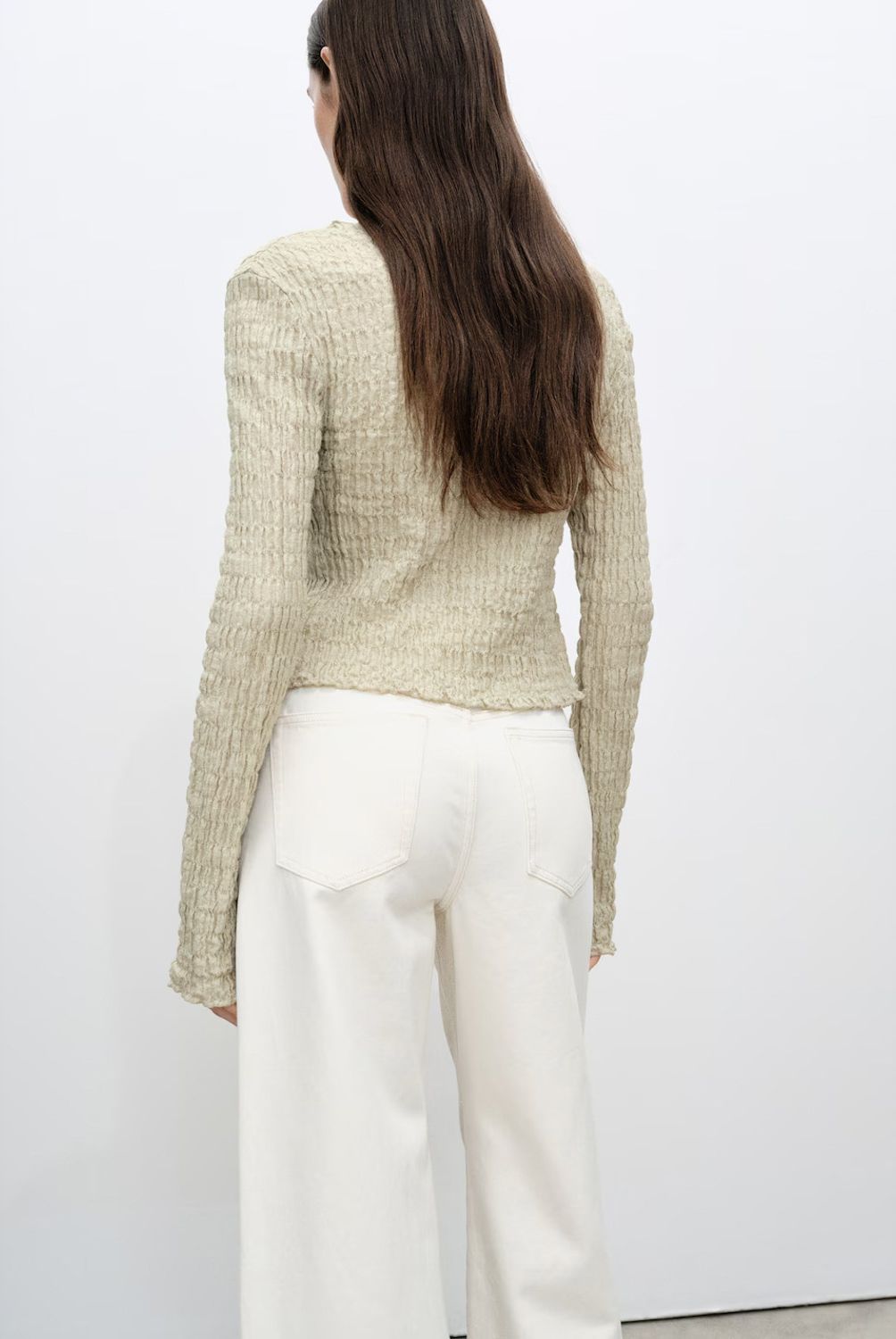 MANGO - Cárdigan Algodón Textura Lazos Mujer Mango