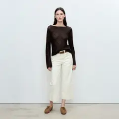 MANGO - Sweater Algodón Punto Calado Mujer
