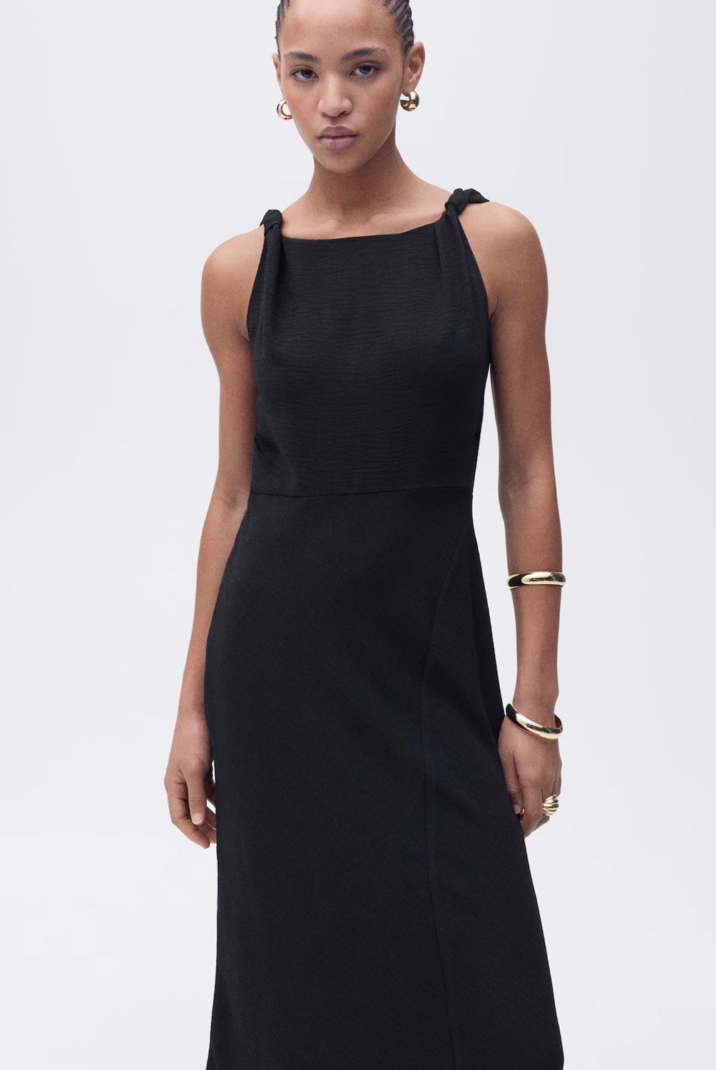 MANGO - Vestido Largo Asimétrico Mujer Mango