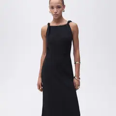 MANGO - Vestido Largo Asimétrico Mujer
