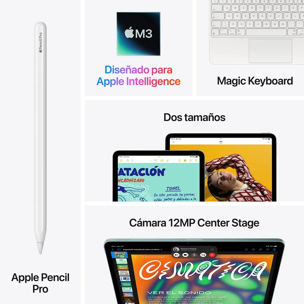 Apple iPad Air 13" M3 128GB Wi-Fi Gris Espacial, foto 9
