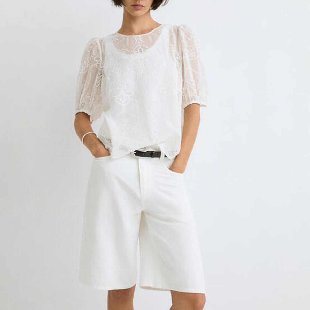 ESEOESE - Blusa Romántica Viscosa Mujer Eseoese