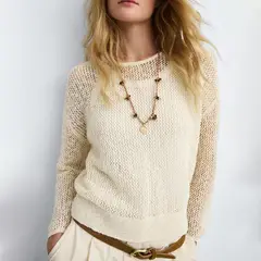 ESEOESE - Sweater Crochet Algodón Mujer