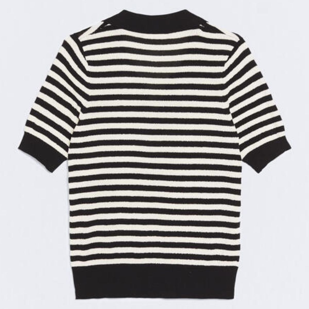 ESEOESE - Sweater Rayas Manga Corta Algodón Mujer Eseoese