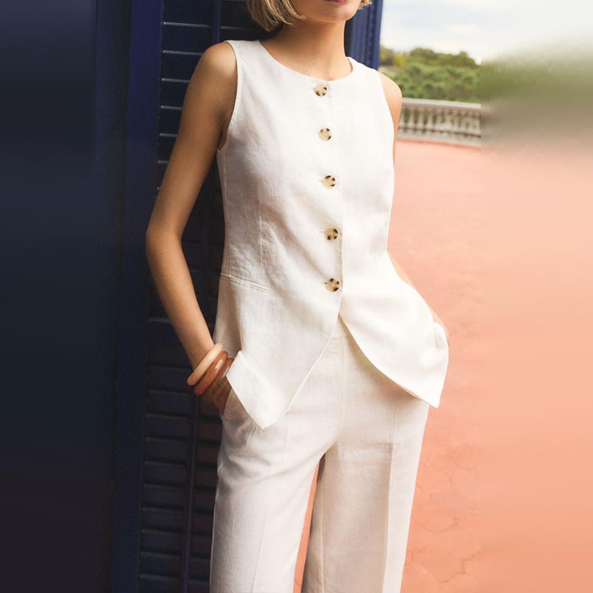 ESEOESE - Blazer 100% Lino Mujer Eseoese