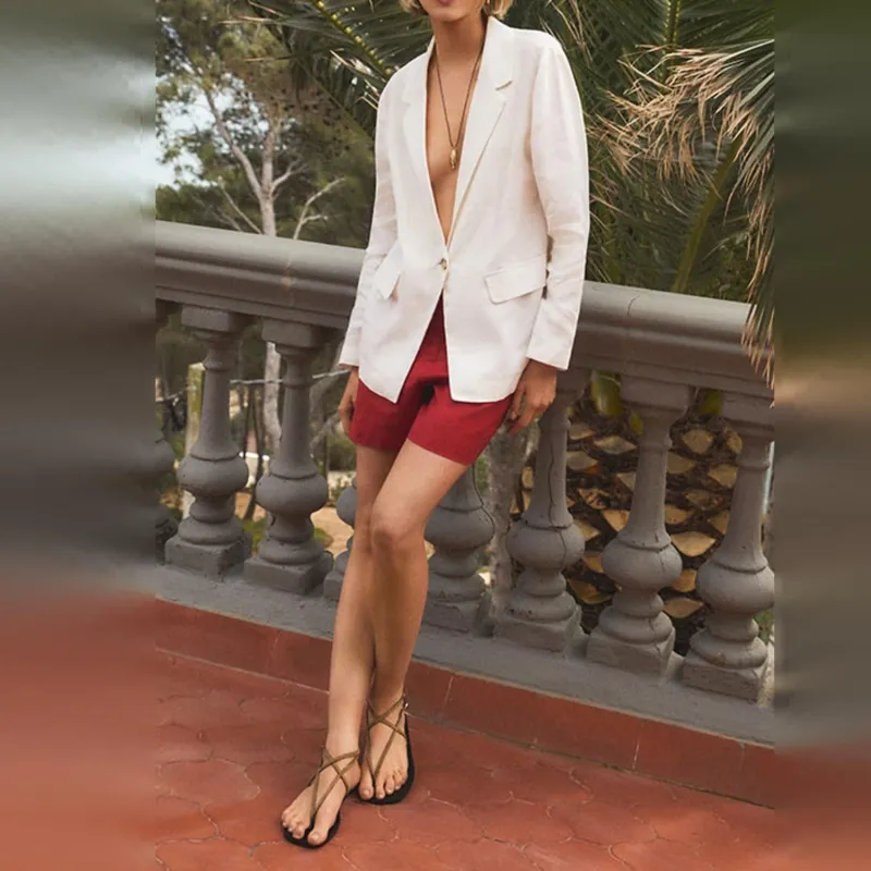 ESEOESE - Blazer 100% Lino Mujer Eseoese