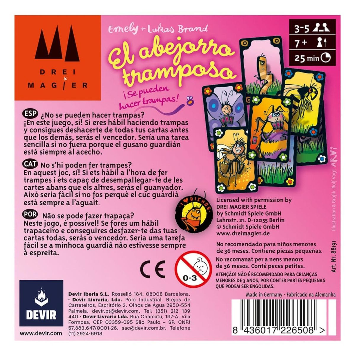 DEVIR - Juego de Mesa El Abejorro