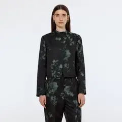 SCOTCHSODA - Blazer Estampado Crop Mujer Scotch & Soda