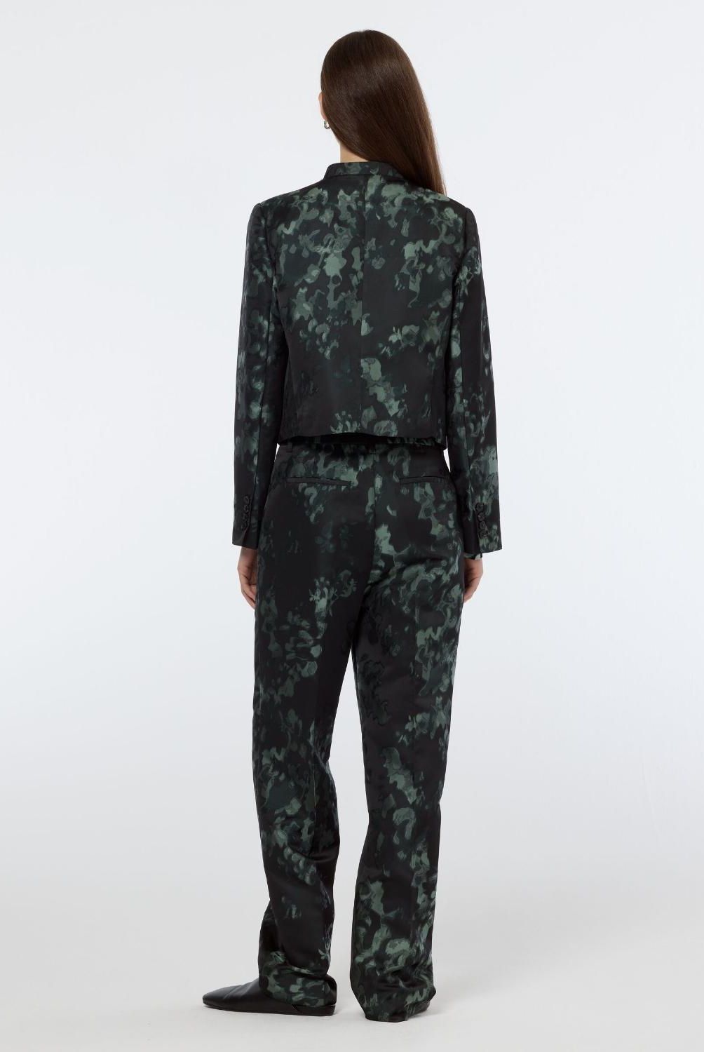 SCOTCHSODA - Blazer Estampado Crop  Mujer Scotch & Soda