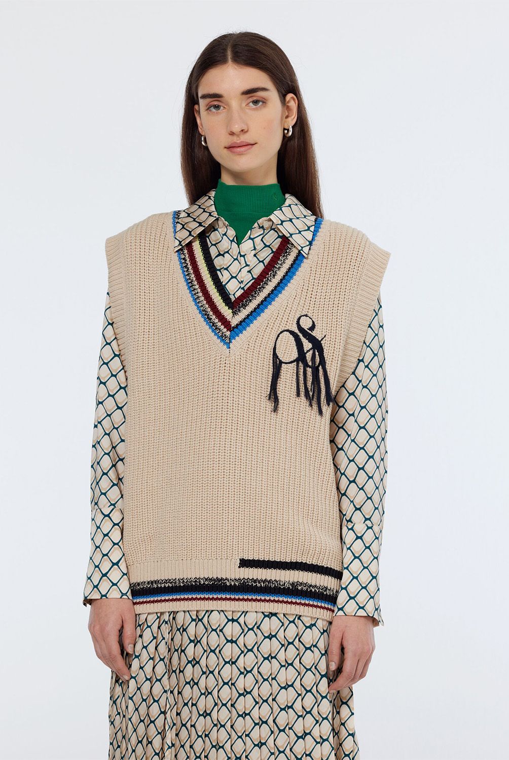 SCOTCHSODA - Sweater Sin Mangas Logo Mujer Scotch & Soda