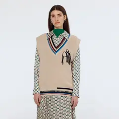 SCOTCHSODA - Sweater Sin Mangas Logo Mujer Scotch & Soda