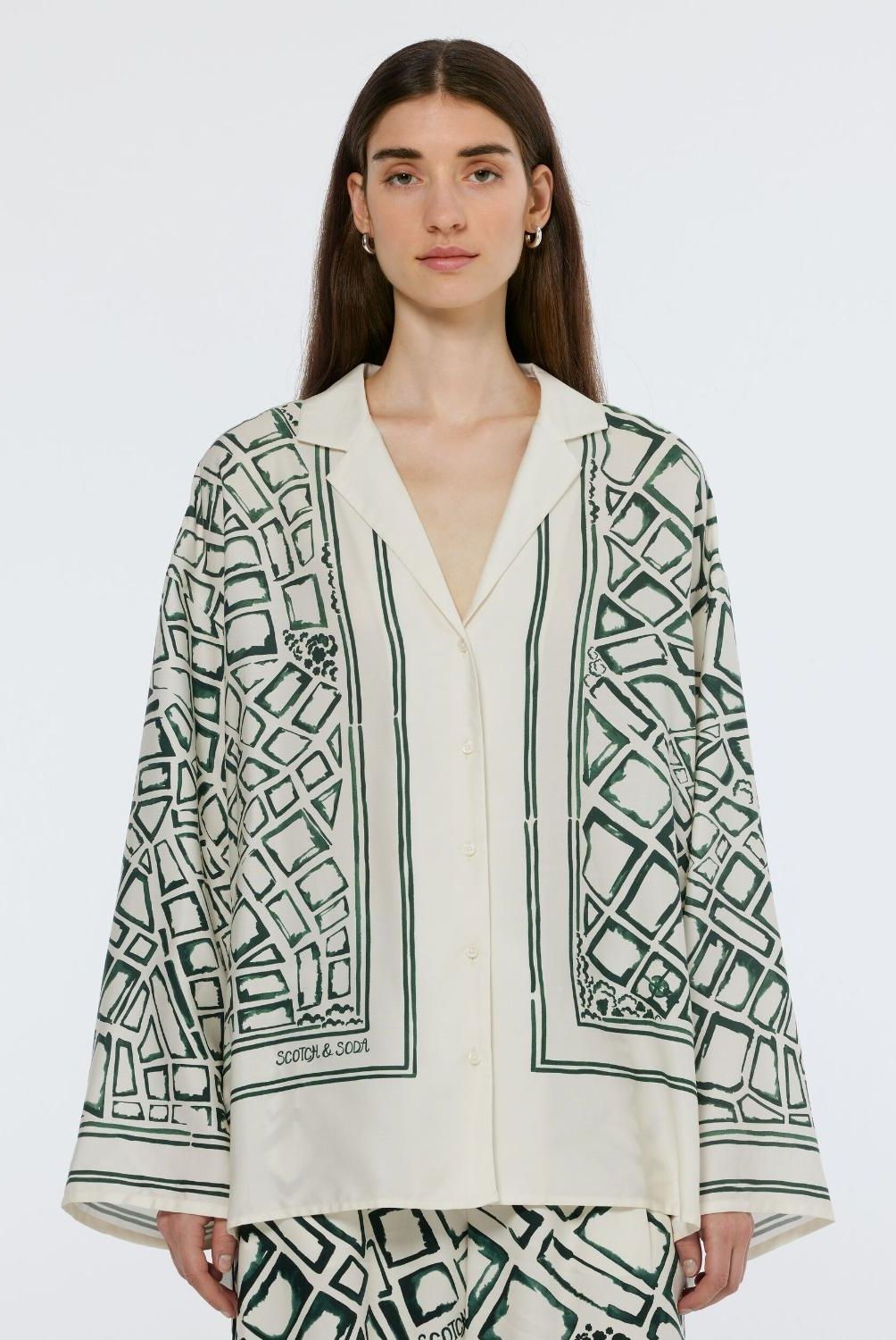 SCOTCHSODA - Camisa Estampada Mujer Scotch & Soda