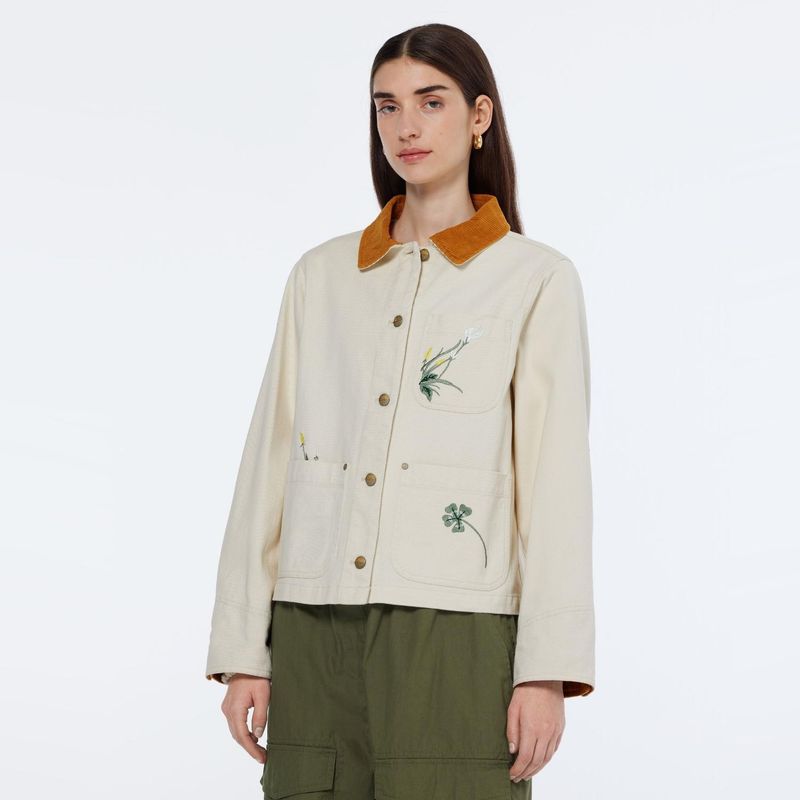 SCOTCHSODA - Chaqueta Detalle Flores  Mujer Scotch & Soda