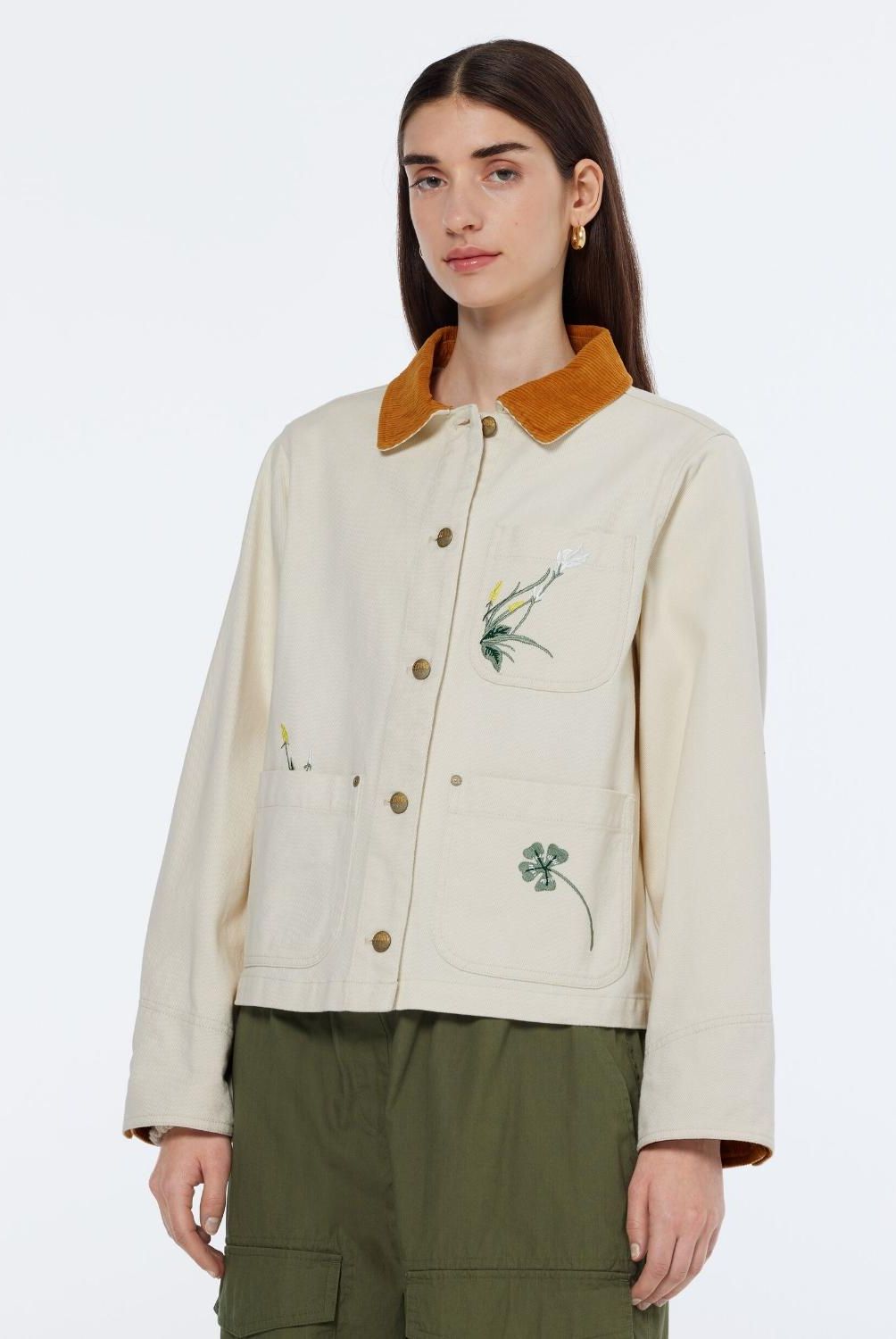 SCOTCHSODA - Chaqueta Detalle Flores  Mujer Scotch & Soda