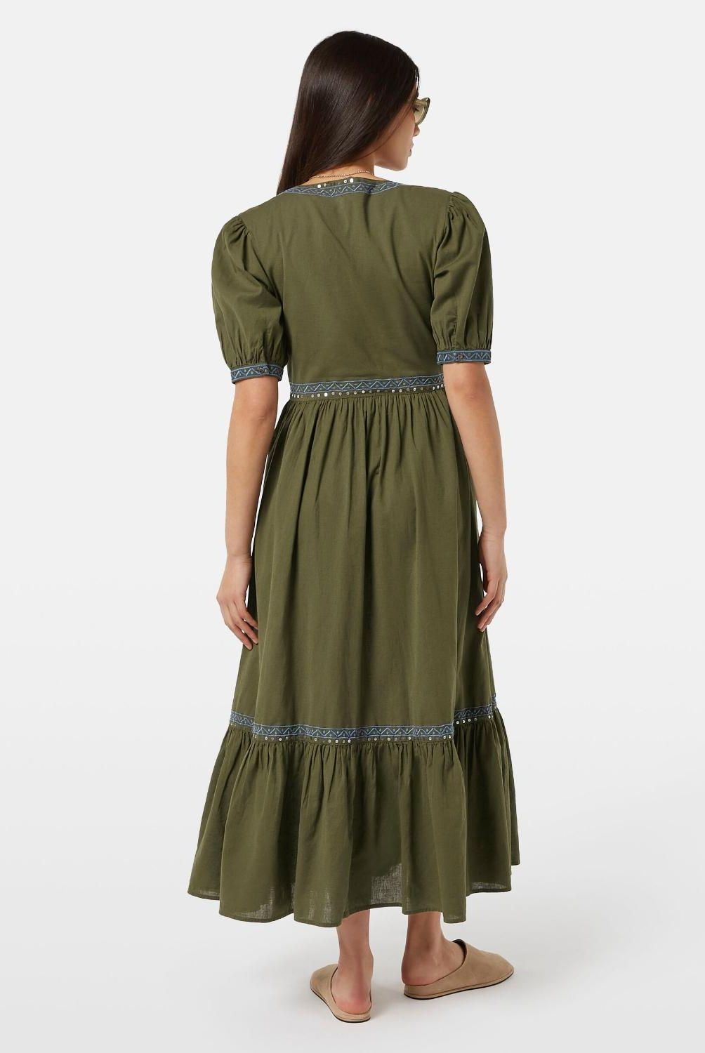 SCOTCHSODA - Vestido Largo Manga Englobada Mujer Scotch & Soda