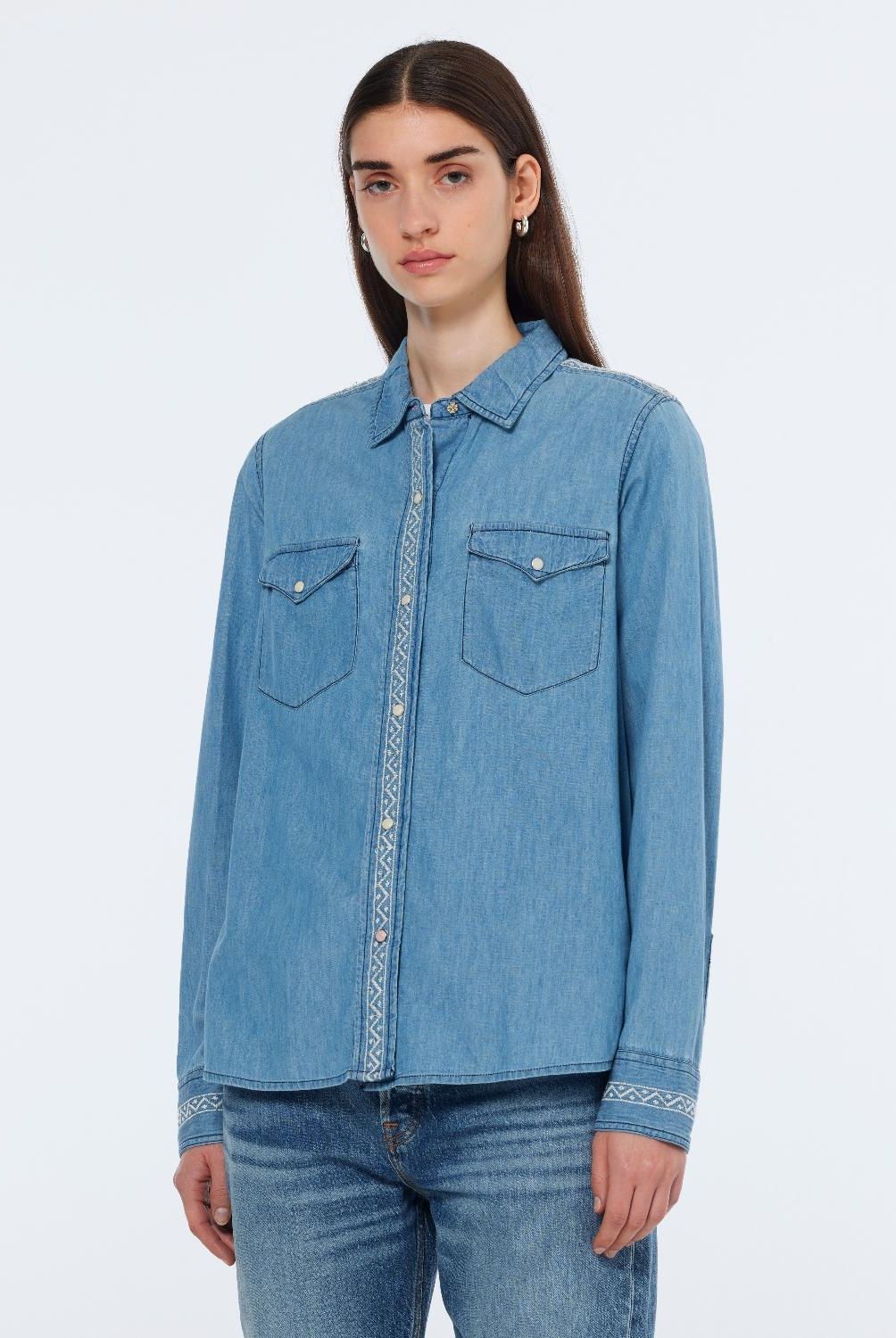 SCOTCHSODA - Camisa Denim Mujer Scotch & Soda