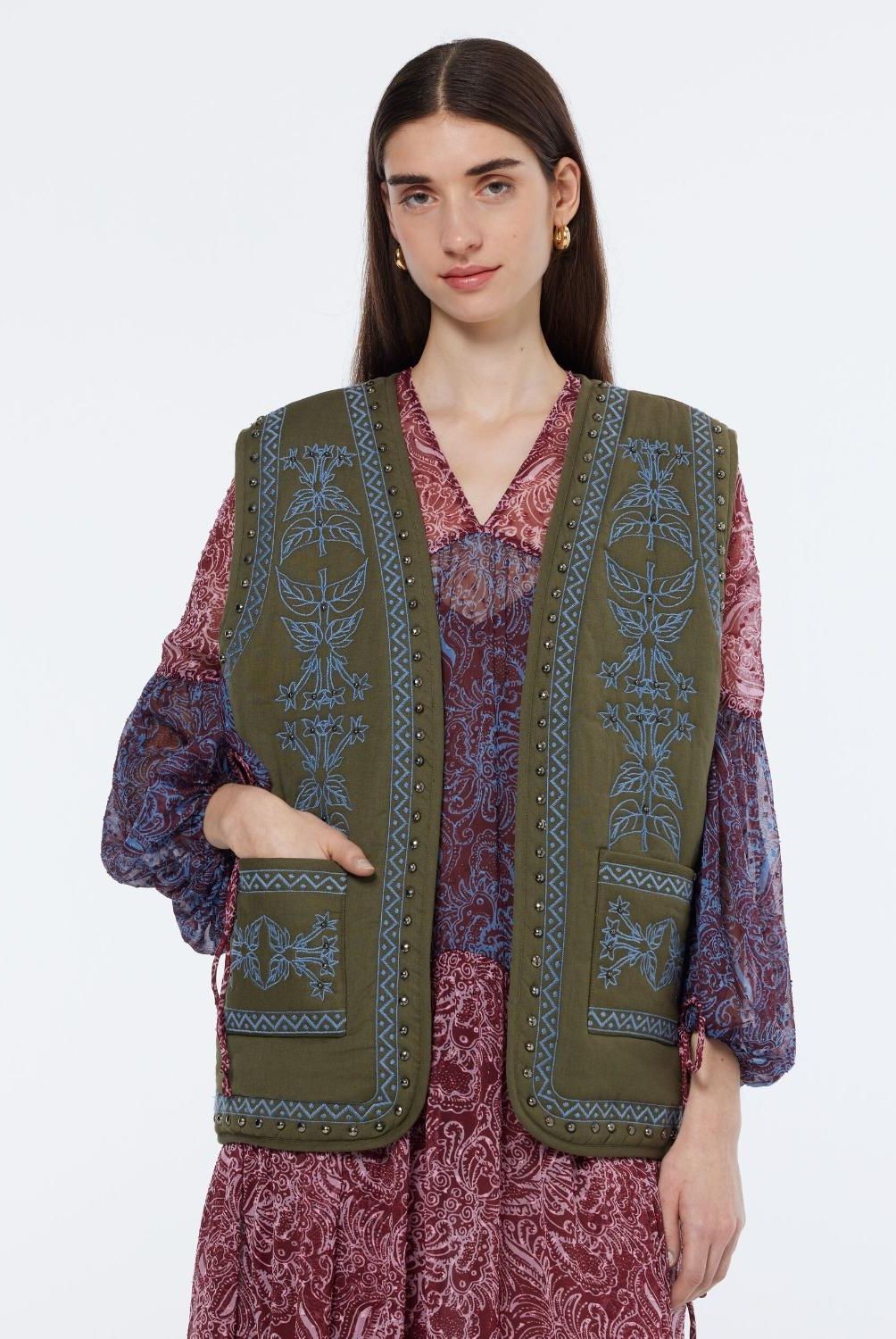 SCOTCHSODA - Chaqueta sin Mangas Mujer Scotch & Soda