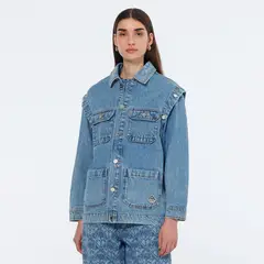 SCOTCHSODA - Chaqueta Denim Mangas Desmontables Mujer Scotch & Soda