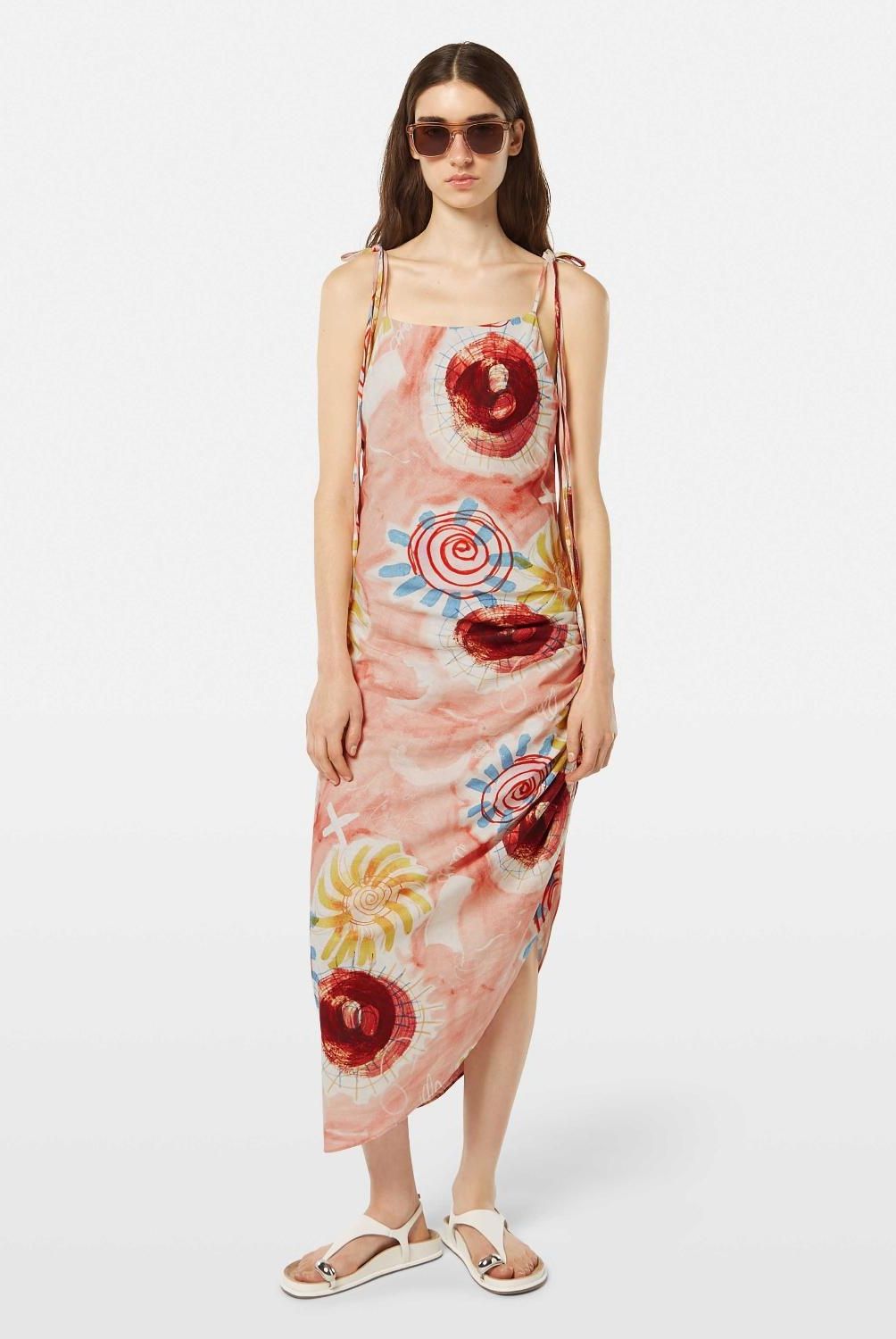 SCOTCHSODA - Vestido Corto Lino  Mujer Scotch & Soda