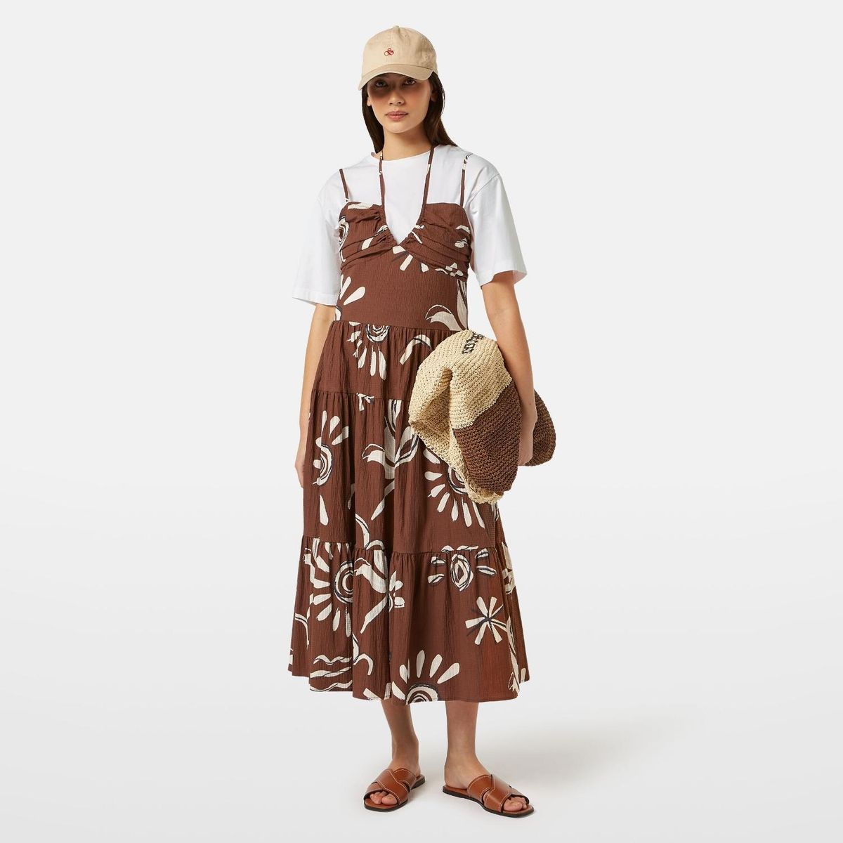 SCOTCHSODA - Vestido Midi Algodón  Mujer Scotch & Soda