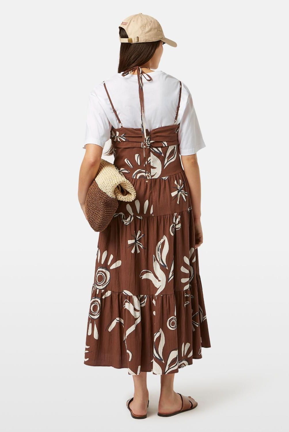 SCOTCHSODA - Vestido Midi Algodón  Mujer Scotch & Soda