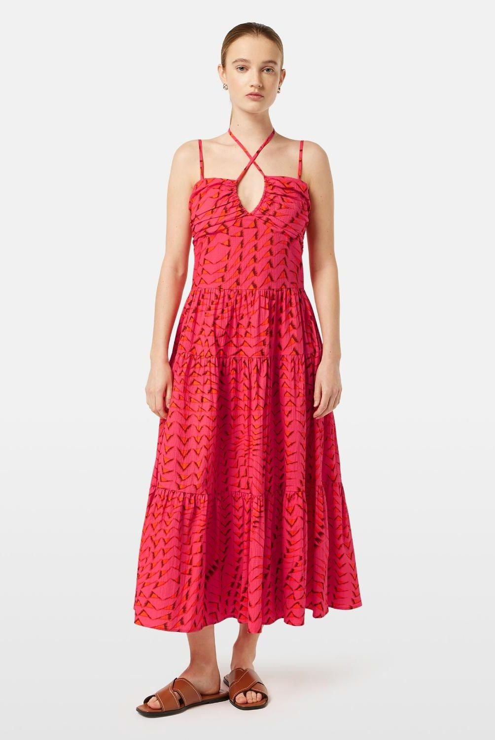 SCOTCHSODA - Vestido Midi Algodón  Mujer Scotch & Soda