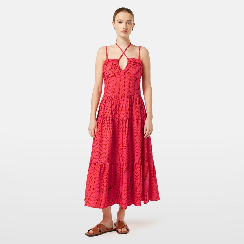 SCOTCHSODA - Vestido Midi Algodón  Mujer Scotch & Soda