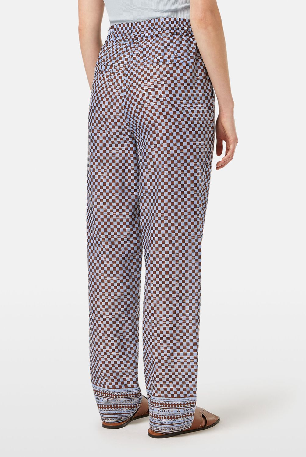 SCOTCHSODA - Pantalón Algodón Tiro Medio  Mujer Scotch & Soda