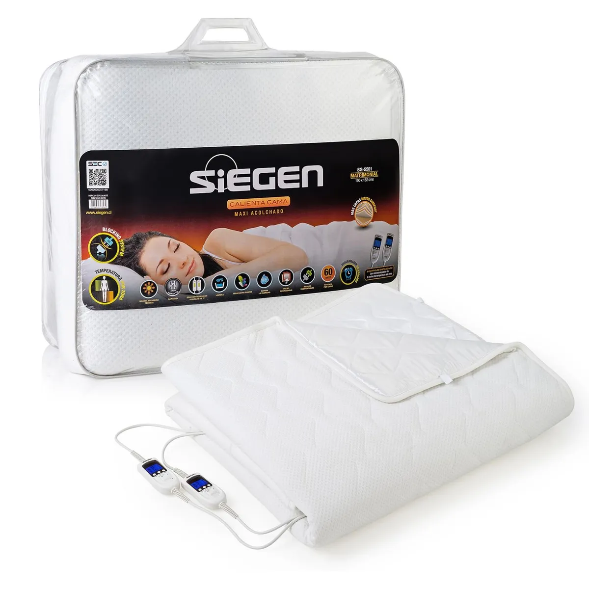 SIEGEN - Calientacama 2 Plazas Siegen SG-5501