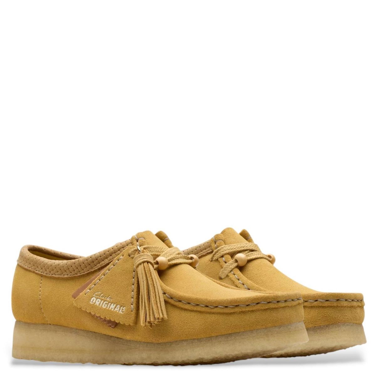 CLARKS - Wallabee Zapato Casual Mujer Cuero Café Clarks