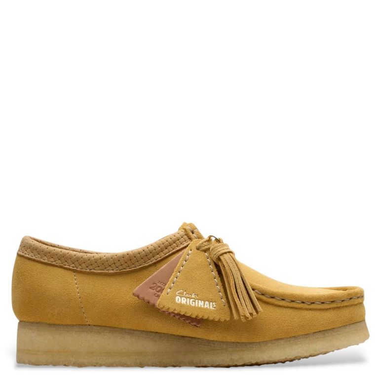 CLARKS Wallabee Zapato Casual Mujer Cuero Café