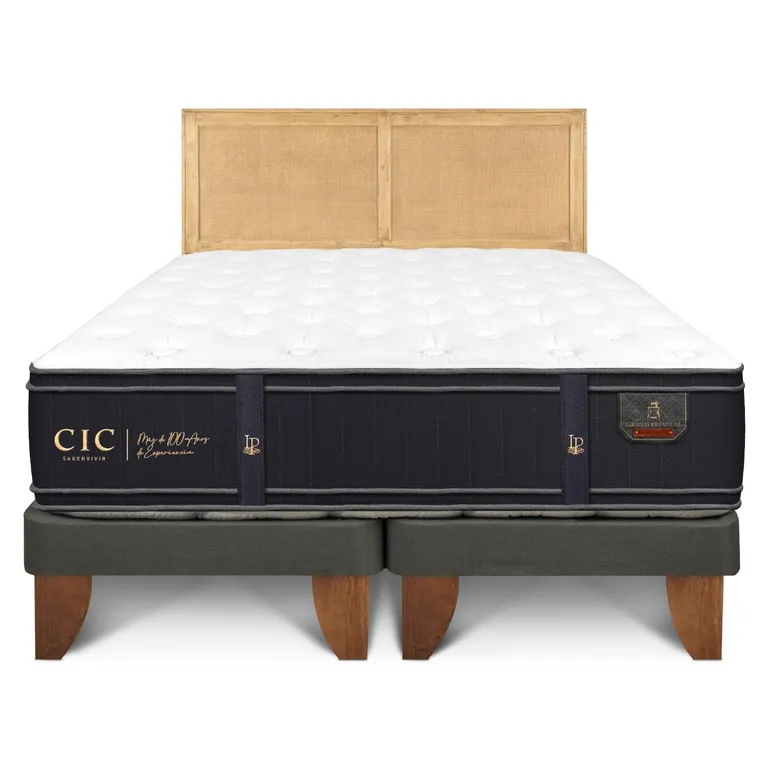 Cama Europea Grand Premium King + Respaldo