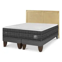 CIC - Cama Europea Lux 2 Plazas + Respaldo