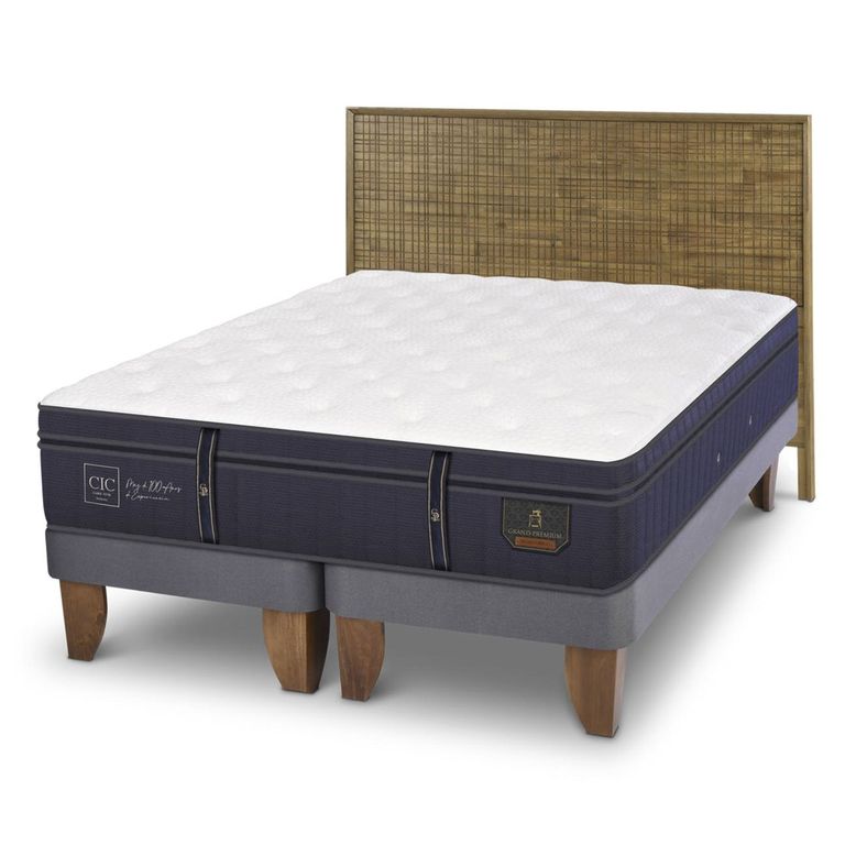 CIC Cama Europea Grand P 2 Plazas + Respaldo