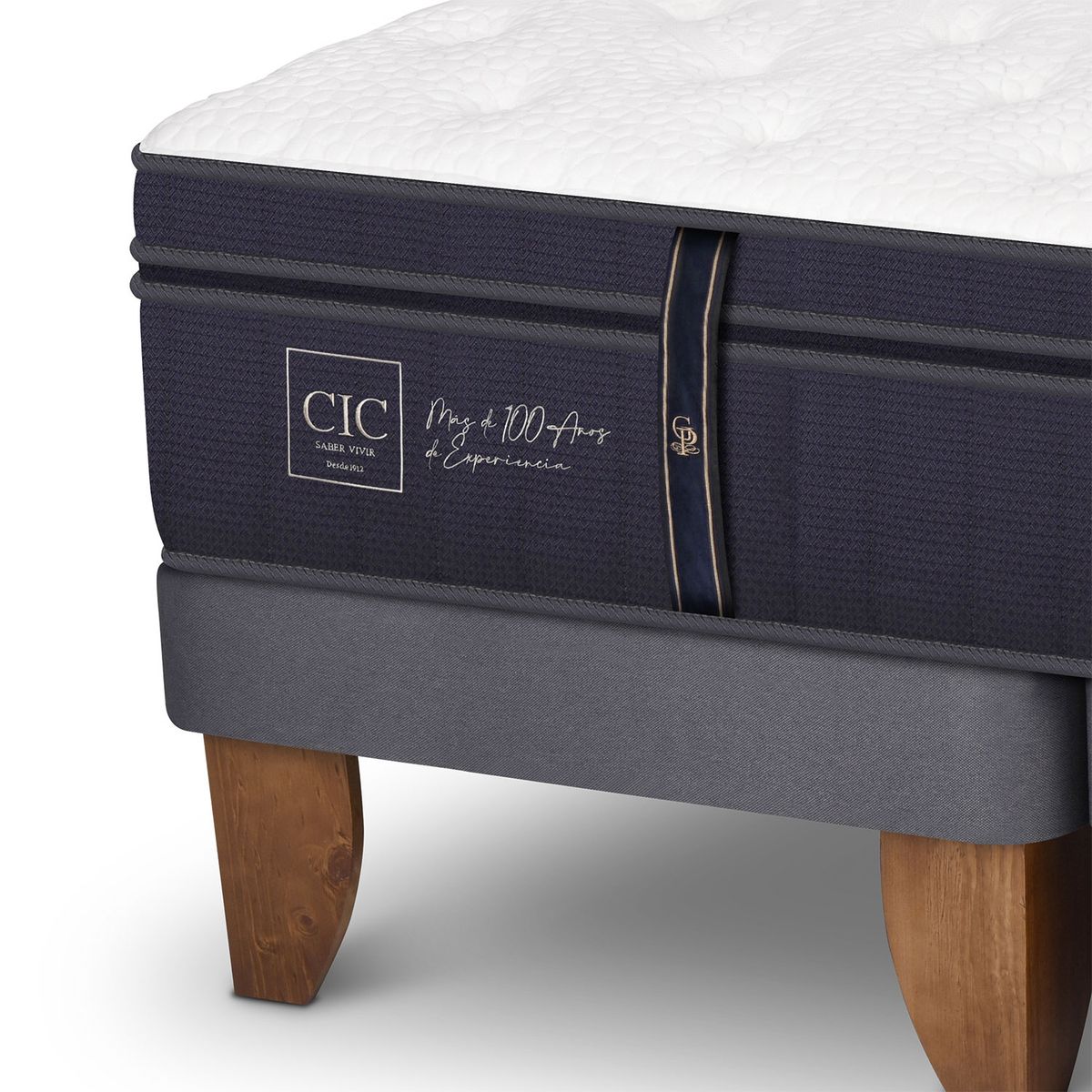 CIC - Cama Europea Grand Premium King + Respaldo Cic