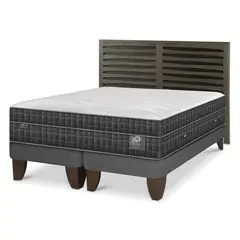 CIC - Cama Europea Lux 2 Plazas + Respaldo