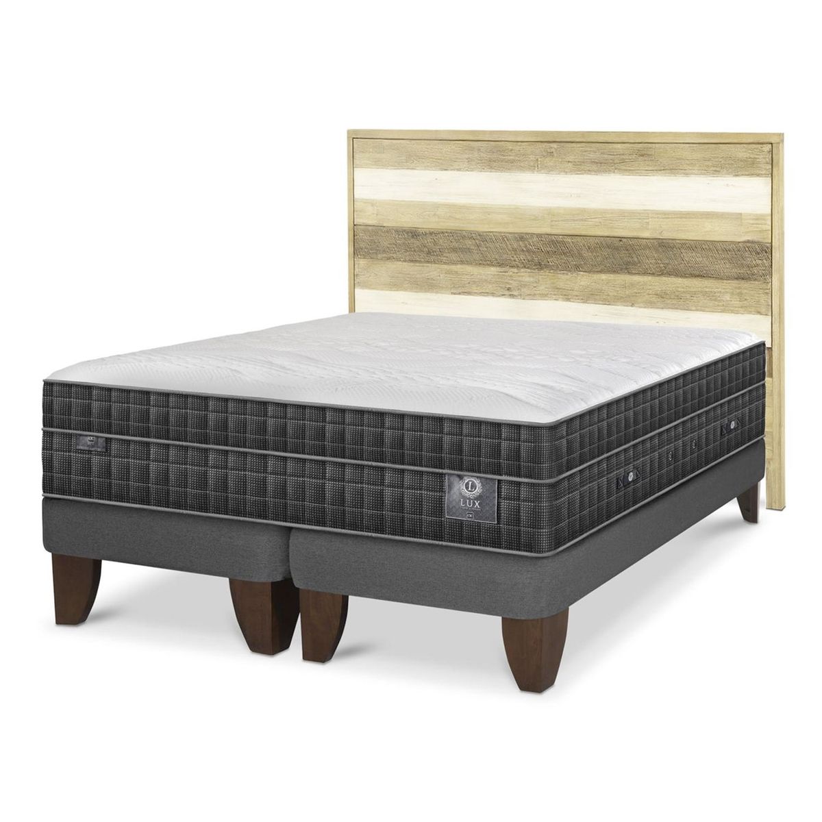 CIC - Cama Europea Lux 2 Plazas + Respaldo Cic