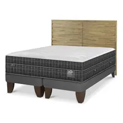 CIC - Cama Europea Lux 2 Plazas + Respaldo