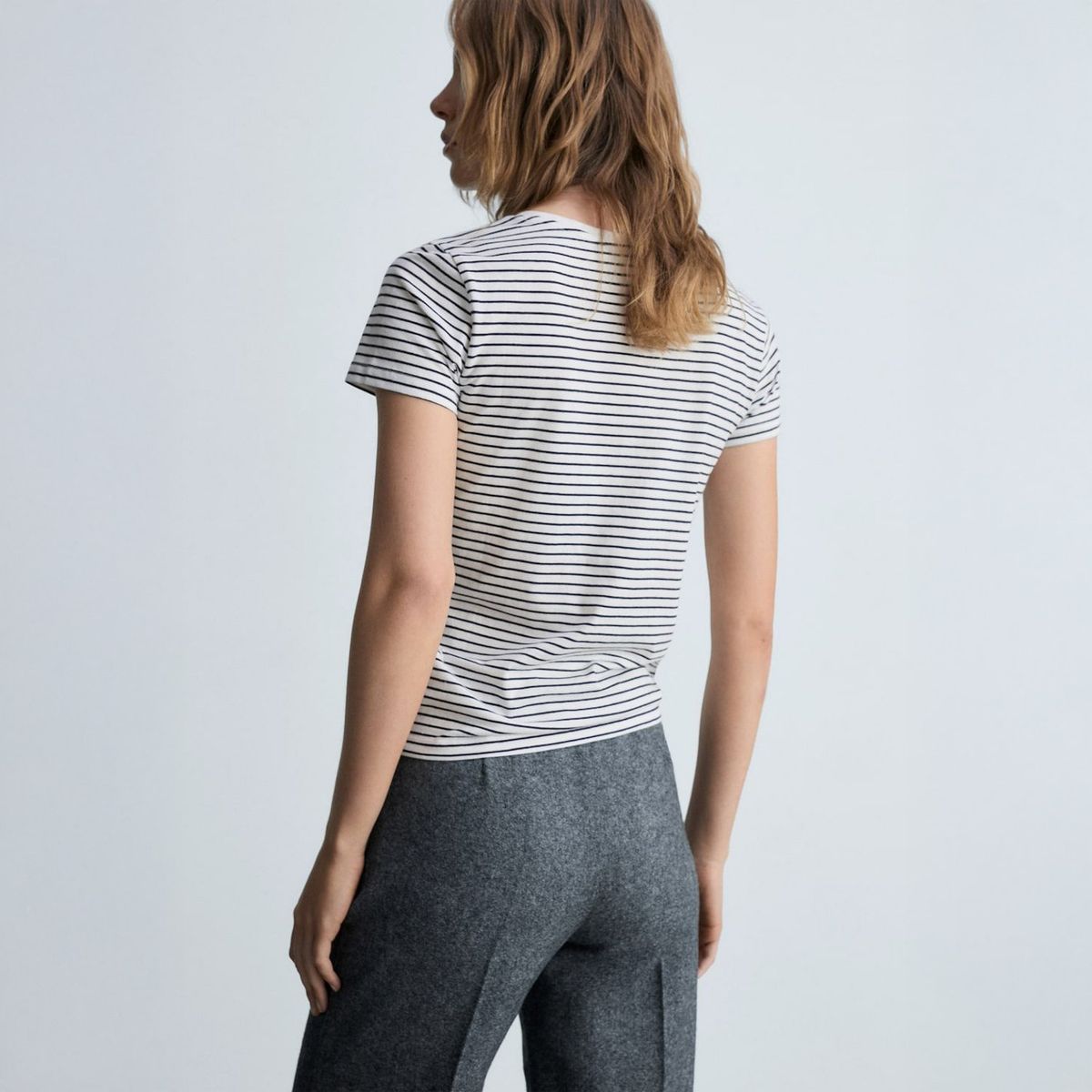 MANGO - Polera Rayas Logo Mujer Mango