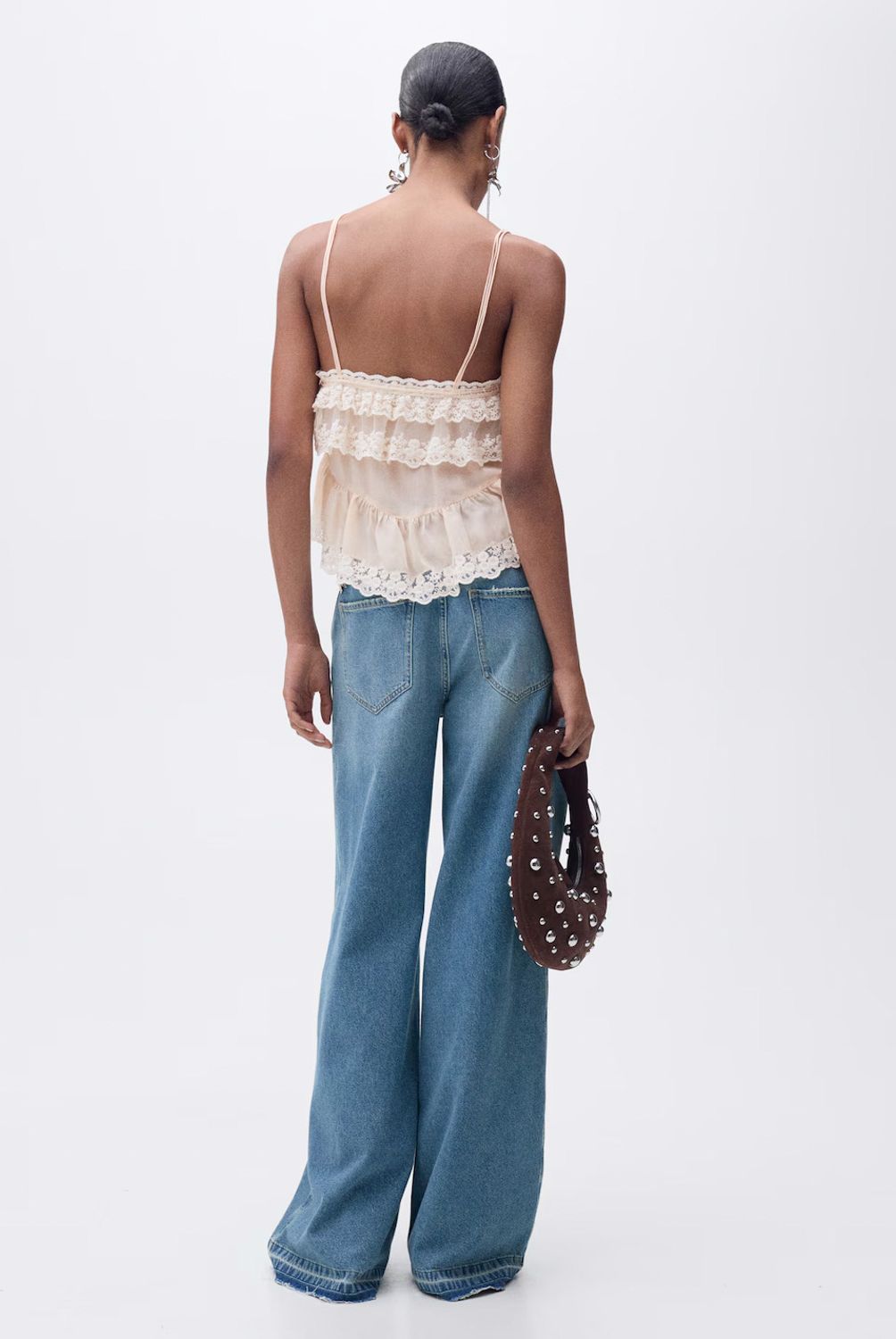 MANGO - Jeans Wideleg Bajo Deshilachado Mujer Mango