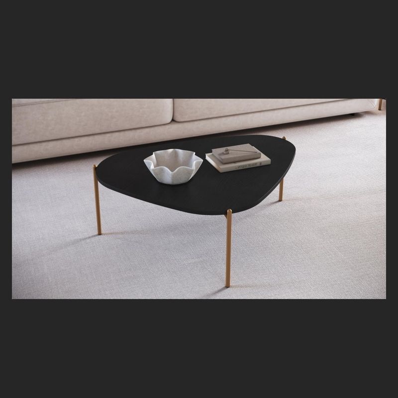 DECOCASA - Set De Mesas Bruna Negro Decocasa