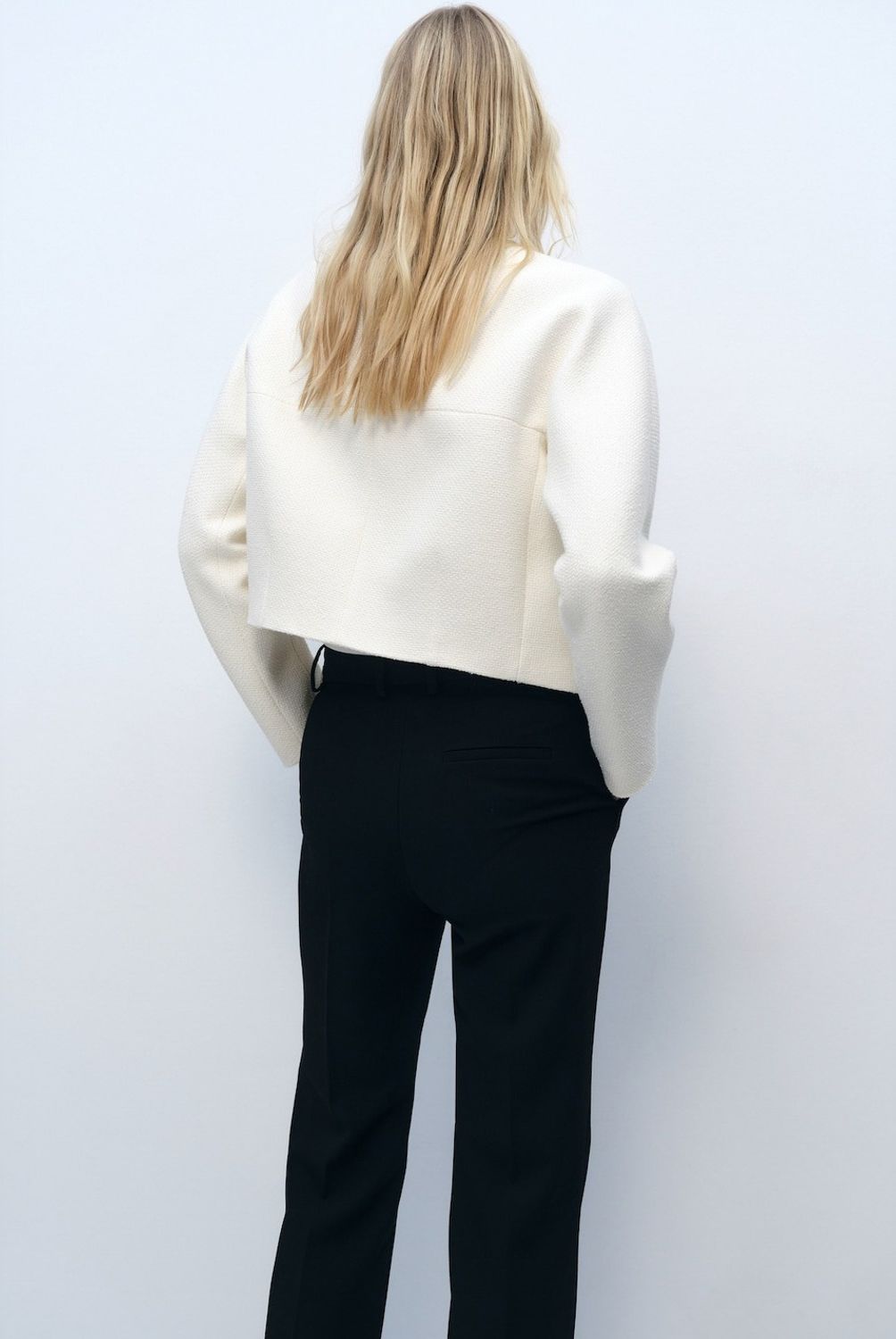MANGO - Chaqueta Algodón Ribete Troquelado Mujer Mango
