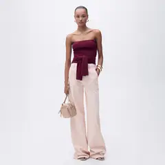 MANGO - Top Bandeau Detalle Nudo Mujer