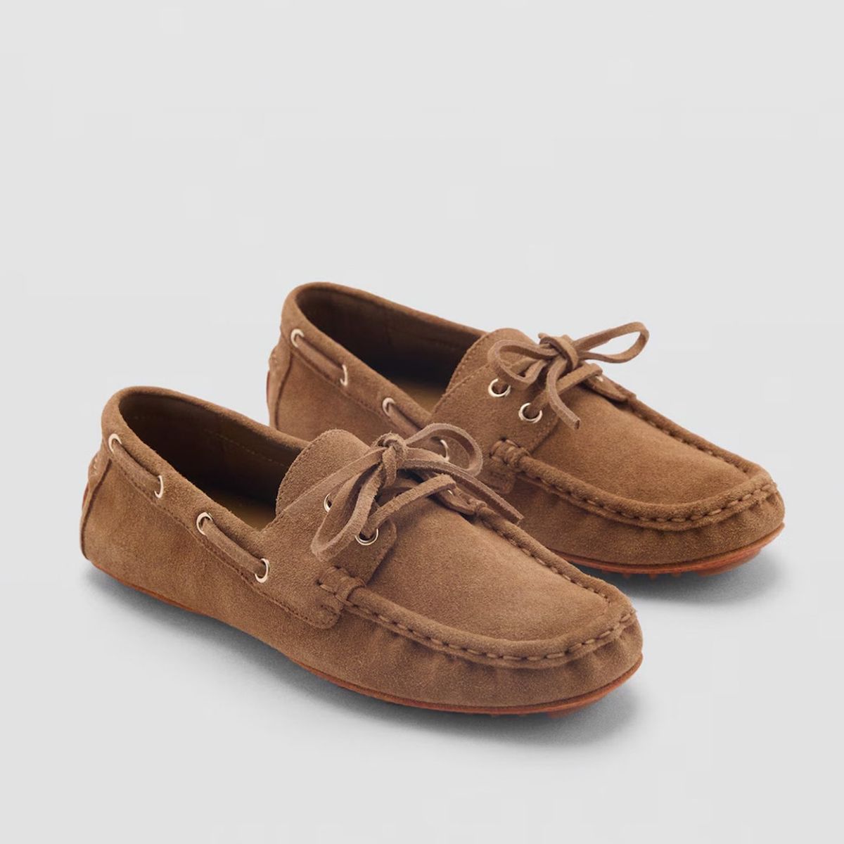 MANGO - Zapato Casual Cuero  Mujer Café Mango