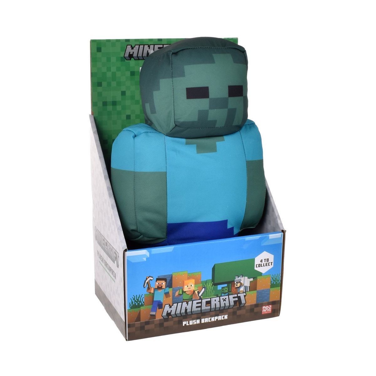 MINECRAFT - Mochila Peluche 30 Cms Zombie Minecraft