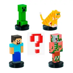 MINECRAFT - Pack de 5 Figura Timbre Steve